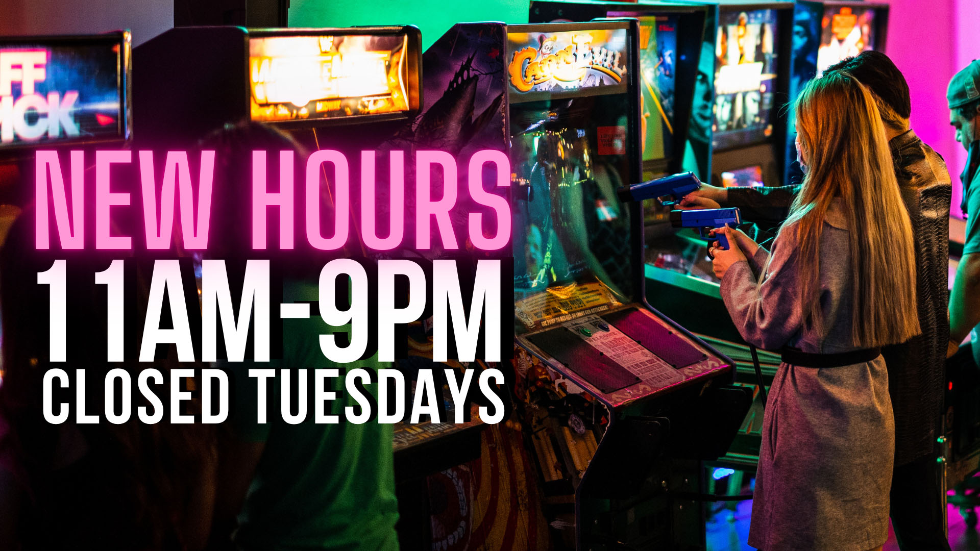 New Hours- 11am-9pm, closed Tuesdays